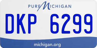 MI license plate DKP6299
