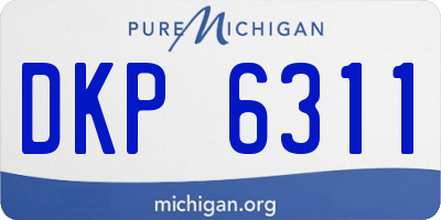 MI license plate DKP6311