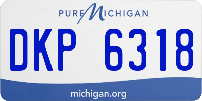 MI license plate DKP6318