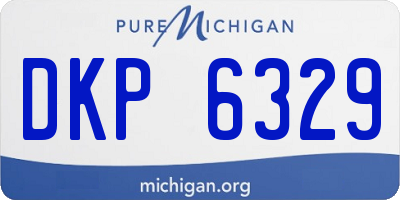 MI license plate DKP6329