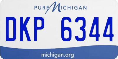MI license plate DKP6344