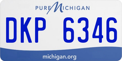 MI license plate DKP6346
