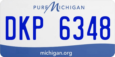 MI license plate DKP6348