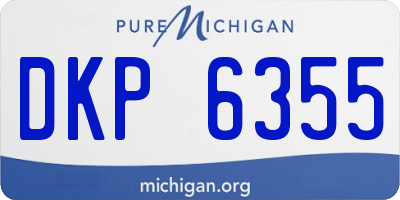 MI license plate DKP6355