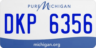 MI license plate DKP6356
