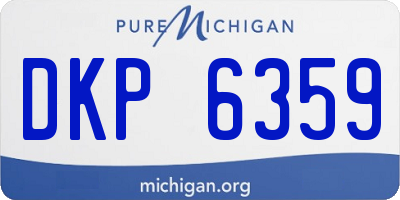 MI license plate DKP6359