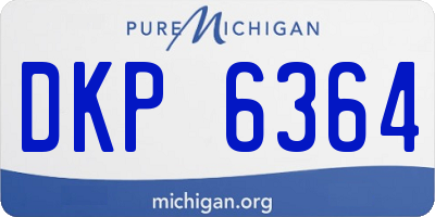 MI license plate DKP6364