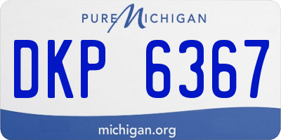 MI license plate DKP6367