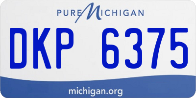 MI license plate DKP6375