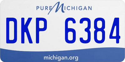 MI license plate DKP6384