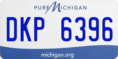 MI license plate DKP6396