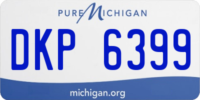 MI license plate DKP6399