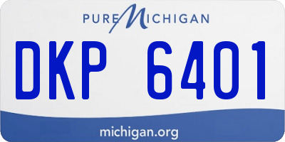 MI license plate DKP6401