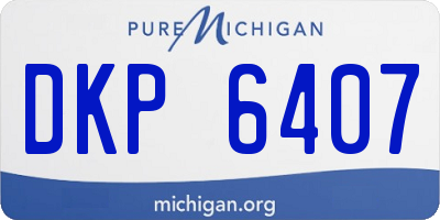 MI license plate DKP6407