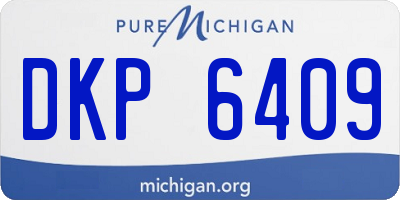MI license plate DKP6409