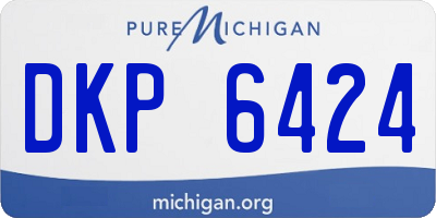 MI license plate DKP6424