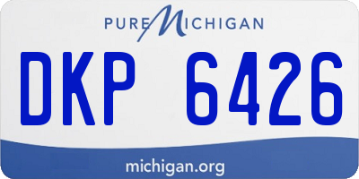 MI license plate DKP6426