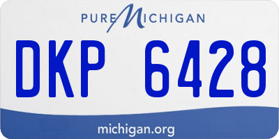 MI license plate DKP6428