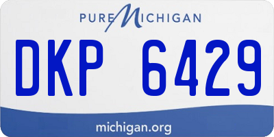 MI license plate DKP6429