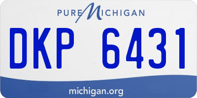 MI license plate DKP6431