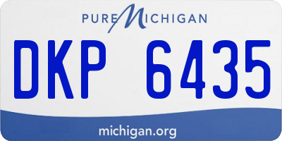 MI license plate DKP6435