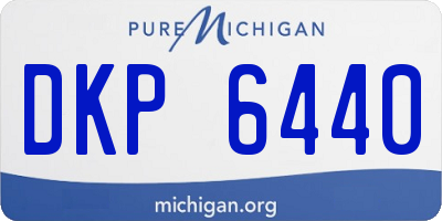 MI license plate DKP6440