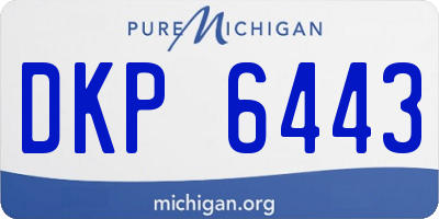 MI license plate DKP6443