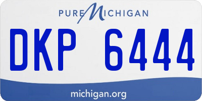 MI license plate DKP6444