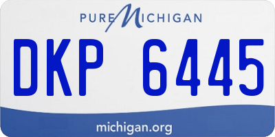 MI license plate DKP6445