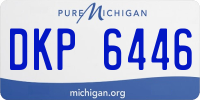 MI license plate DKP6446
