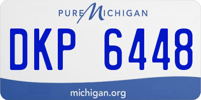 MI license plate DKP6448