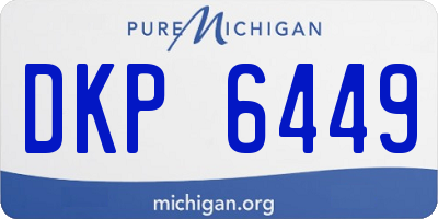 MI license plate DKP6449