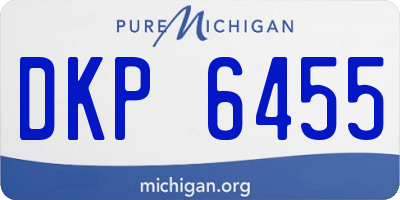 MI license plate DKP6455