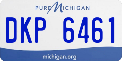 MI license plate DKP6461