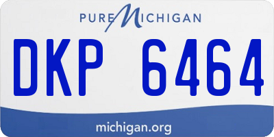 MI license plate DKP6464