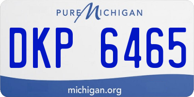 MI license plate DKP6465