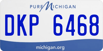 MI license plate DKP6468