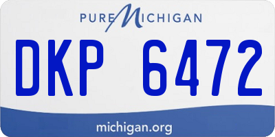 MI license plate DKP6472