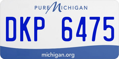 MI license plate DKP6475