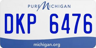 MI license plate DKP6476