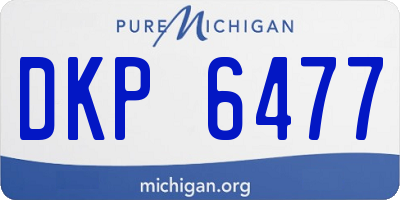 MI license plate DKP6477
