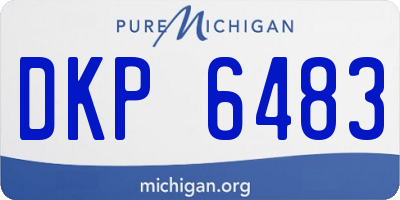 MI license plate DKP6483