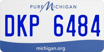 MI license plate DKP6484