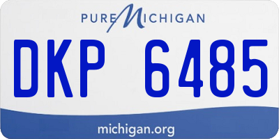 MI license plate DKP6485