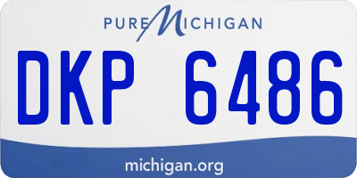 MI license plate DKP6486