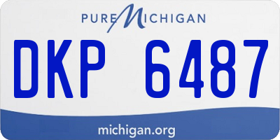MI license plate DKP6487