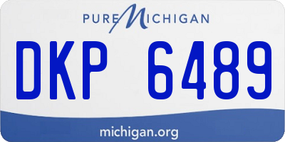 MI license plate DKP6489