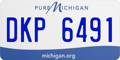 MI license plate DKP6491
