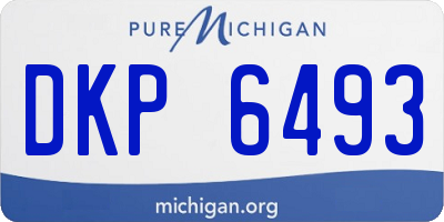 MI license plate DKP6493
