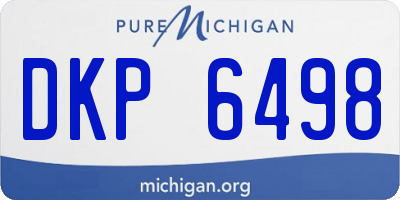 MI license plate DKP6498